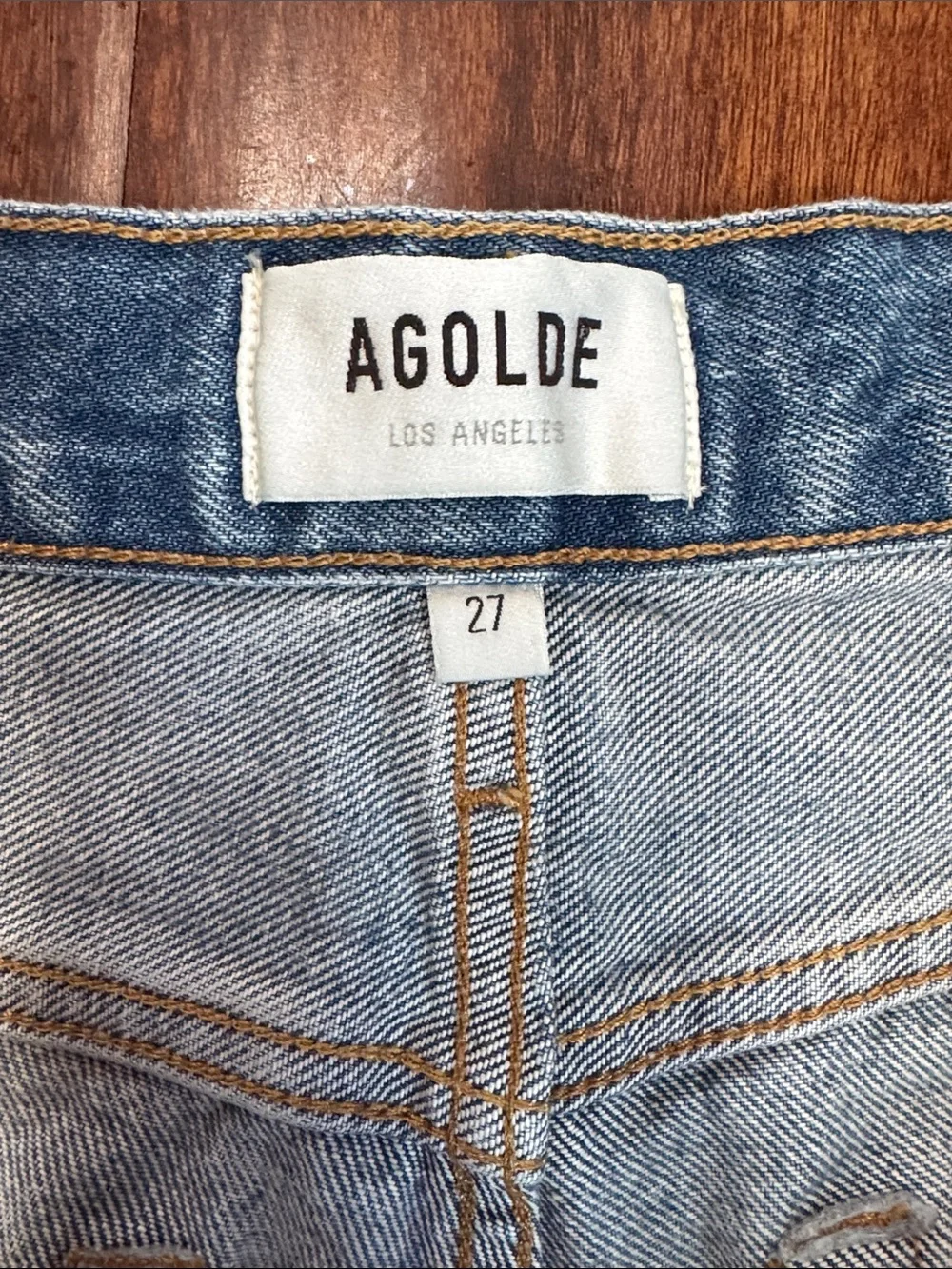 Agolde Parker Long medium blue